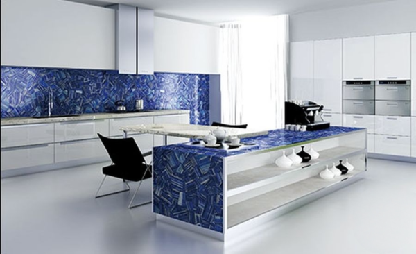 Tranh đá Lapis Lazuli phòng làm việcsang trọng