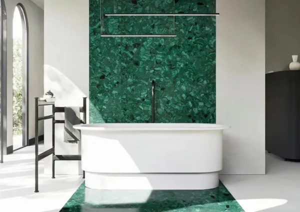 Tranh đá Malachite: Đẳng cấp trong từng đường vân.