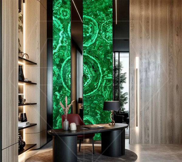Tranh Malachite: Nâng tầm không gian văn phòng doanh nghiệp